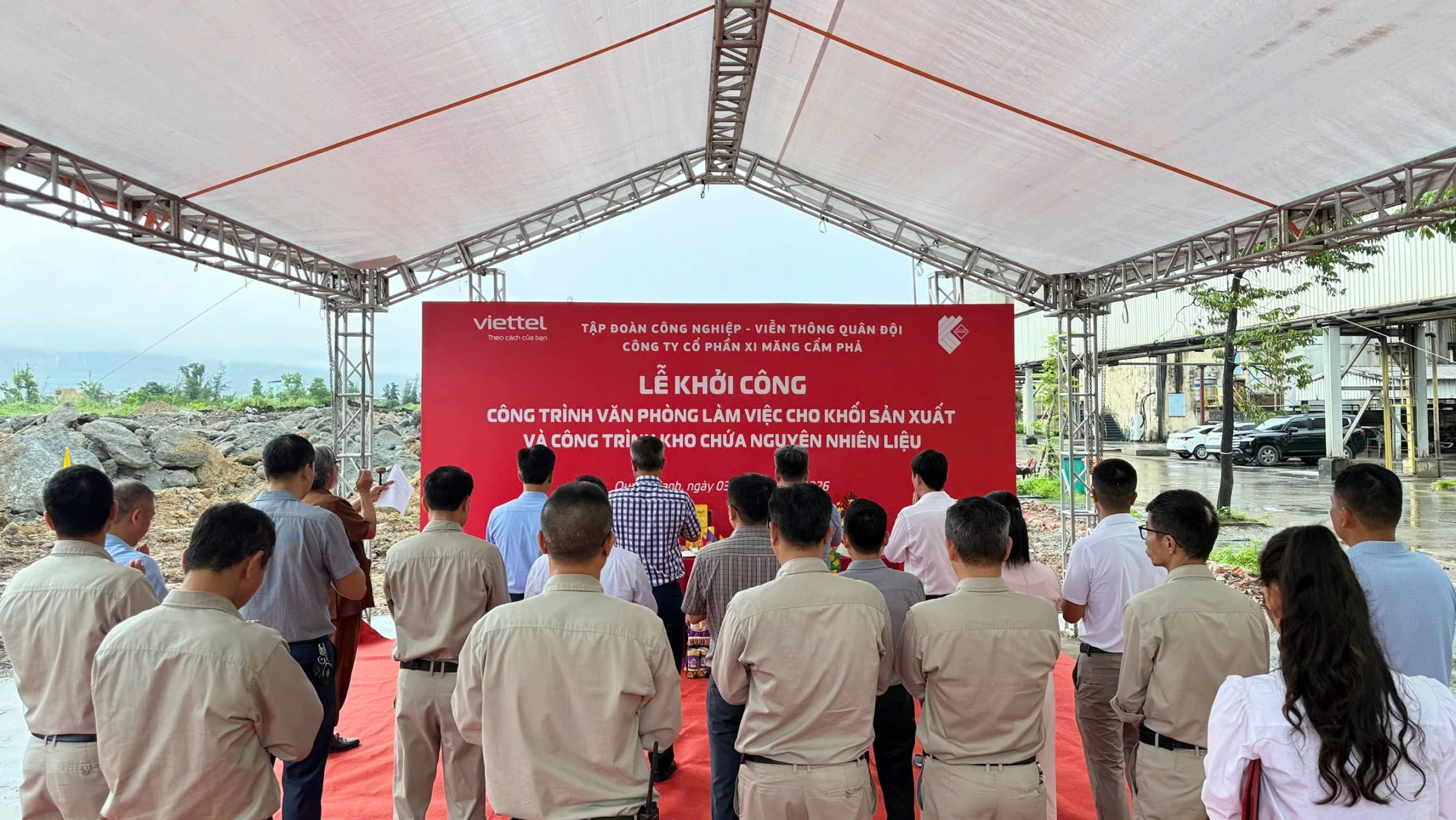 XMCP khởi công công trình Văn phòng làm việc khối sản xuất và kho chứa nguyên, nhiên liệu